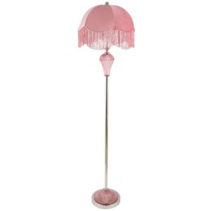 Lampadar Loving Pink din metal si sticla 41 cm x 165 cm