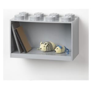 Raft de perete pentru copii LEGO® Brick 8, gri