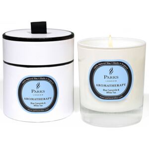 Lumânare parfumată Parks Candles London Aromatherapy, aromă de mușețel și ceai alb, durată ardere 50 ore