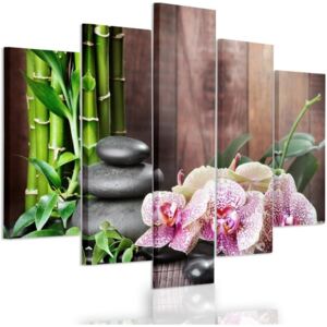 CARO Tablou pe pânză - Centered Orchid 100x70 cm