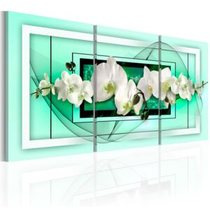 Tablou - April and orchids 120x60 cm
