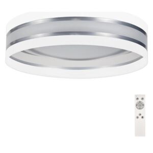 Plafonieră LED dimabilă SMART CORAL LED/24W/230V albă/argintie + telecomandă