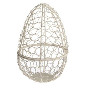 Decorațiune din metal în formă de ou Dakls Easter Egg, înălțime 21 cm