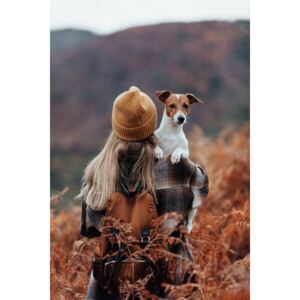 Fotografii artistice Woman traveling with her dog, Javier Pardina