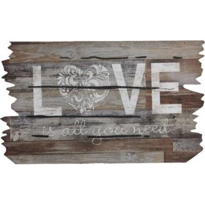 Covoras intrare cauciuc Love is all you need 46x76 cm