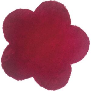 Covoras in forma de floare rosu 60 cm