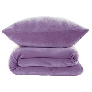 Lenjerie de pat din microflanel violet