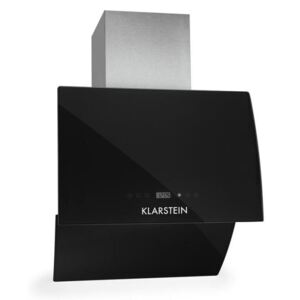 Klarstein RGL60BL,hotă cu spațiu liber pentru cap,60cm, 600 m³/h, sticlă, negru