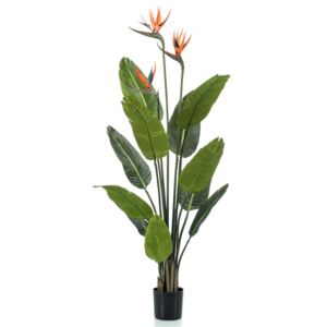 Emerald Plantă artificială Pasărea paradisului ghiveci cu flori 120 cm 700197