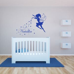 GLIX Magic Fairy - autocolant de perete Albastru 70 x 50 cm