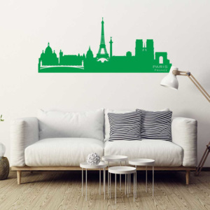 GLIX Paris panorama - autocolant de perete Verde 120 x 50 cm