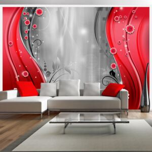 Fototapet - Behind the curtain of red 400x280 cm