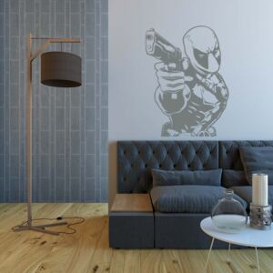 GLIX Deadpool - autocolant de perete Gri 120x90 cm