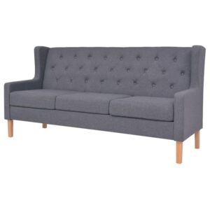 Canapea cu 3 locuri material textil gri