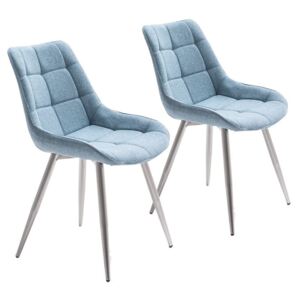 Set de 2 scaune Ralph, albastre, 84 x 50 x 59 cm