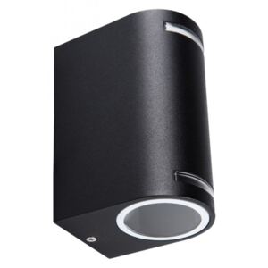 Kanlux Novia 25663 aplice pentru iluminat exterior negru plastic 2 x GU10 max. 20W IP44