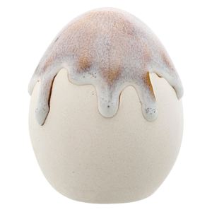 Decorațiune din ceramică Bloomingville Egg, gri