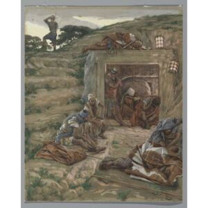 The Watch Over the Tomb, illustration from 'The Life of Our Lord Jesus Christ', 1886-94 Reproducere, James Jacques Joseph Tissot