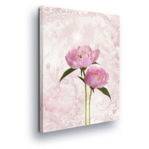 Tablou - Pink Flowers 4 x 30x80 cm