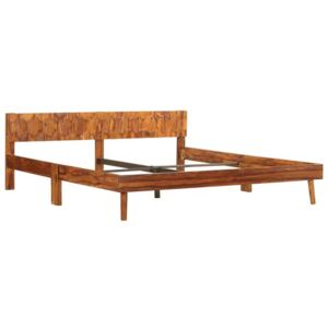 Cadru de pat 160 cm, lemn masiv de sheesham