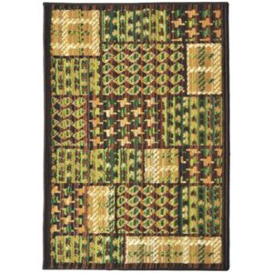 Covor Patchwork Moody, Verde, 67x120