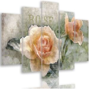 CARO Tablou pe pânză - Tea Roses 100x70 cm