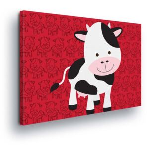 Tablou - Cartoon Cow 60x40 cm