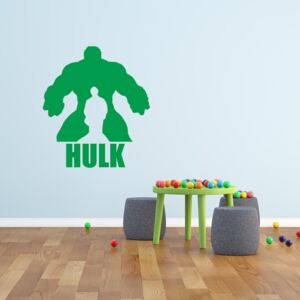 GLIX Avengers Hulk - autocolant de perete Verde 120x80 cm
