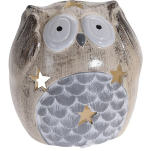 Sfeşnic ceramic Deaf Owl, 9 cm