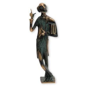Statueta bronz "Omul cu carti" editie limitata