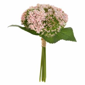 Floare decorativa, Plastic, Roz, Bouquet