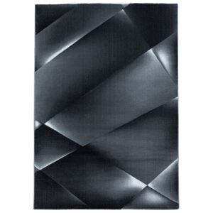 Covor Modern & Geometric Madeley, Negru/Gri 80x250