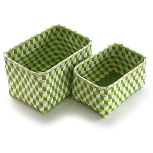 Set 2 coșulețe Versa Baskets Large, verde