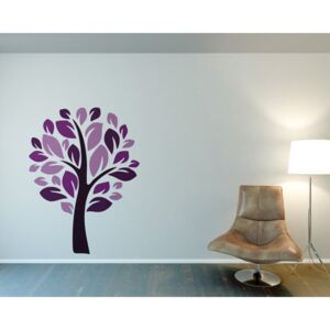 Tree III. - autocolant de perete Mov 50 x 70 cm