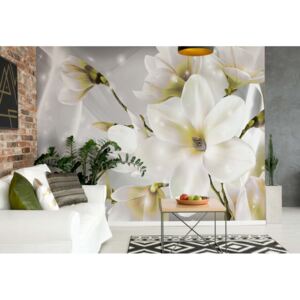 Fototapet - Modern Magnolia Flowers Vliesová tapeta - 254x184 cm