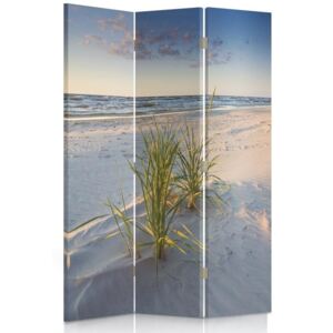 CARO Paravan - Green Grass On The Beach | tripartit | reversibil 110x150 cm