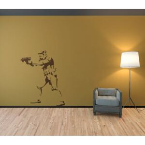 Banksy "Trooper" - autocolant de perete Maro 50 x 65 cm