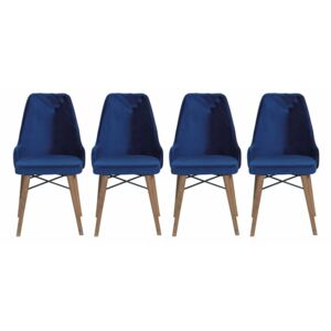 Set 4 scaune Aris N. albastre