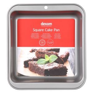 Formă pentru tort cu suprafață antiaderentă Dexam Square Cake, 23 x 23 cm