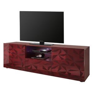 Comoda TV Prisma PAL, rosu, 181 x 57 x 42 cm