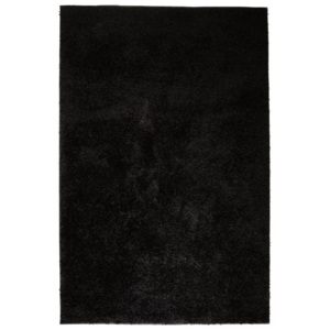 Covor cu fir lung, 140 x 200 cm, negru