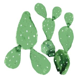 Autocolant pentru perete Dekornik Green Cacti