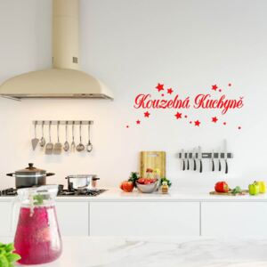 GLIX Magic Kitchen - autocolant de perete Rosu deschis 50 x 20 cm