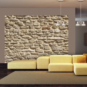 Bimago Fototapet - Old, stone wall 200x154 cm