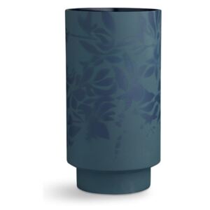 Vază din gresie Kähler Design Kabell, înălțime 26,5 cm, albastru închis