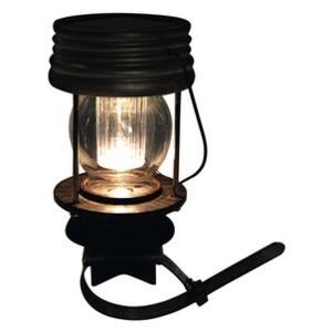 Felinar solar cu LED Flink 0,4W, plastic maro