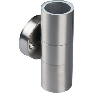 Aplica sus/jos Antal GU10 max. 2x35W, pentru exterior IP65, otel inoxidabil