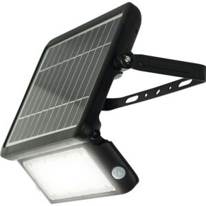 Aplica solara cu LED si senzor de miscare Luceco 10W 1080 lumeni, plastic negru
