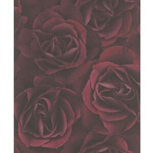 Tapet vlies Crispy Paper trandafiri rosu/negru 10,05x0,53 m