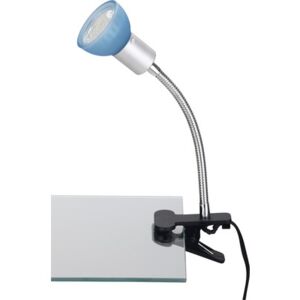 Lampa de birou Ledo GU10 3W, bec LED inclus, argintiu/albastru